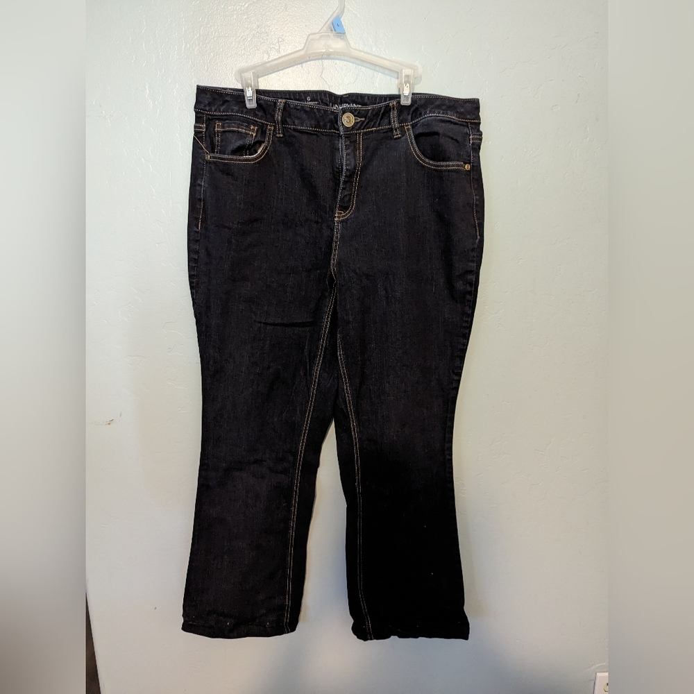 Lane Bryant Dark wash Boot cut genius fit